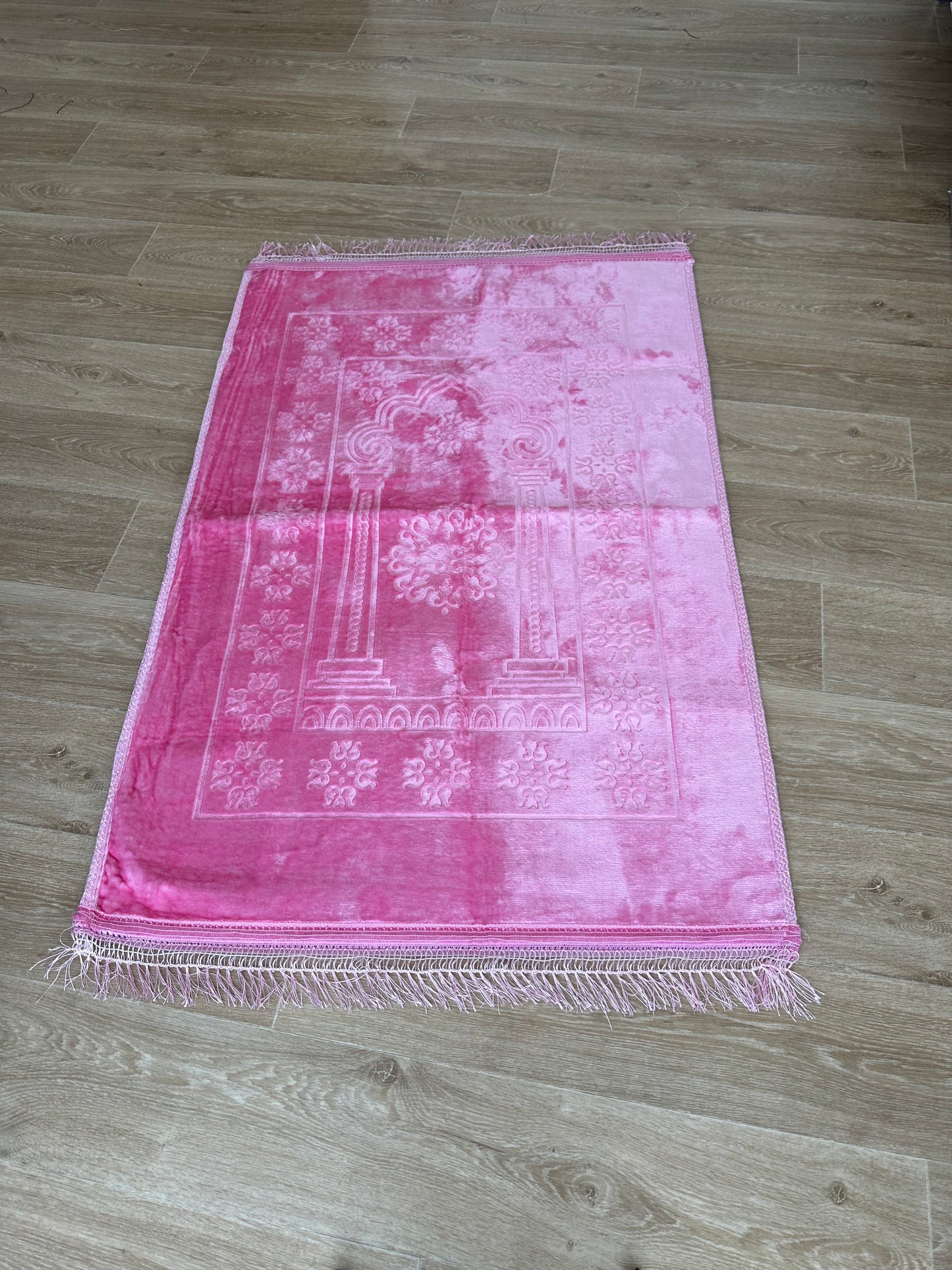 Tapis de prière confort large Rose