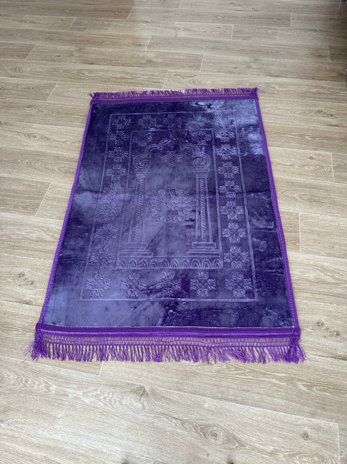 Tapis de prière confort large Violet