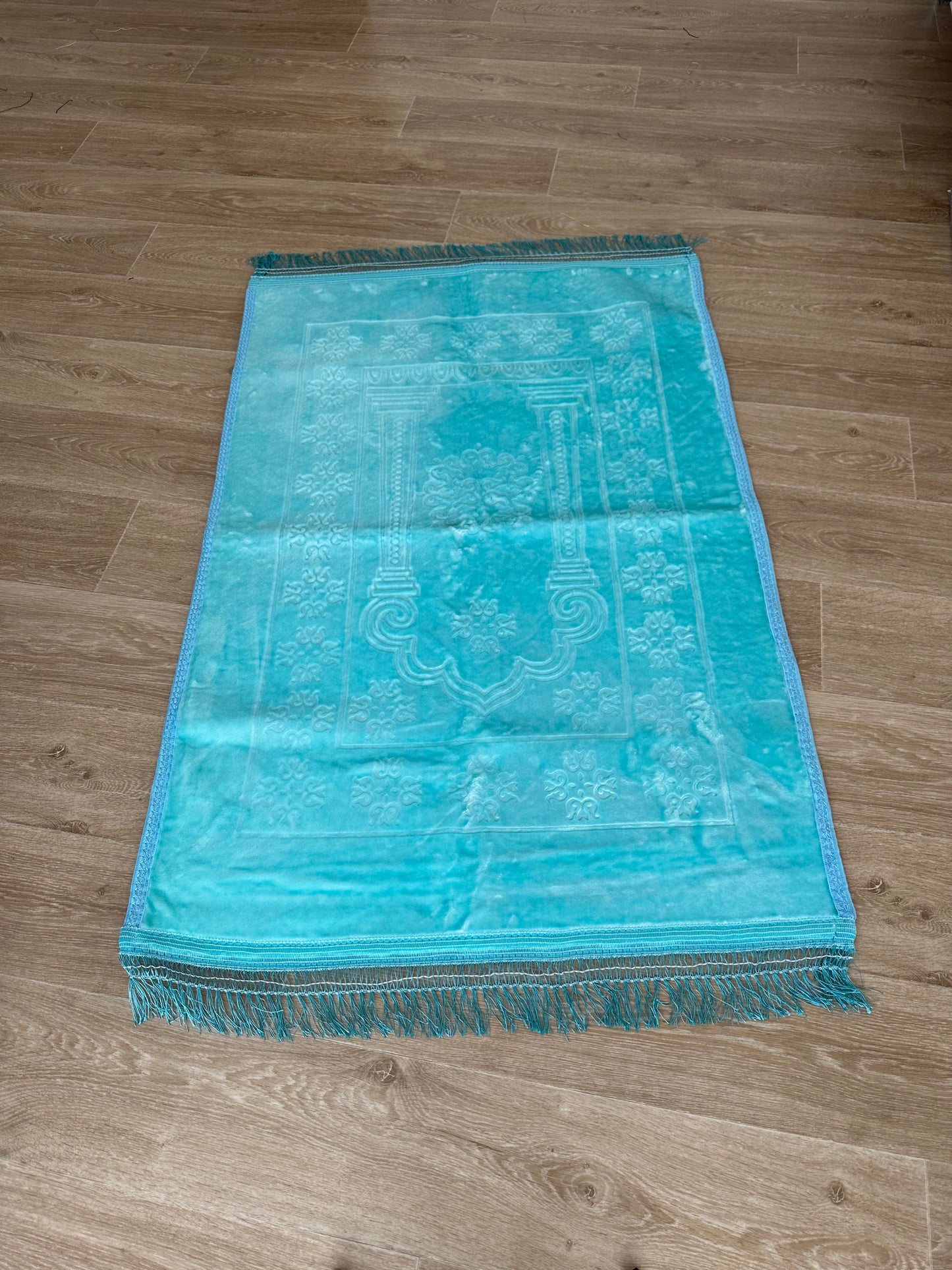 Tapis de prière confort large Bleu Pastel