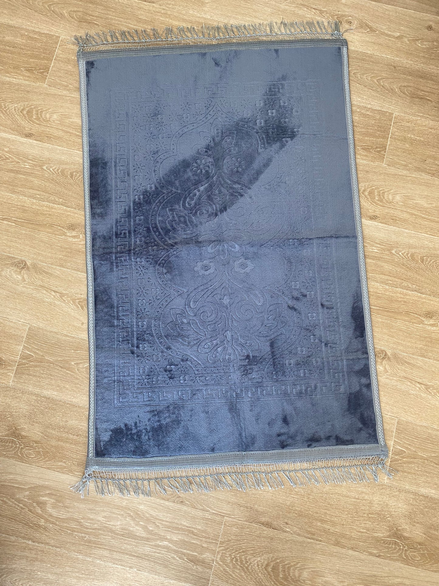 Tapis de prière confort large Gris foncé