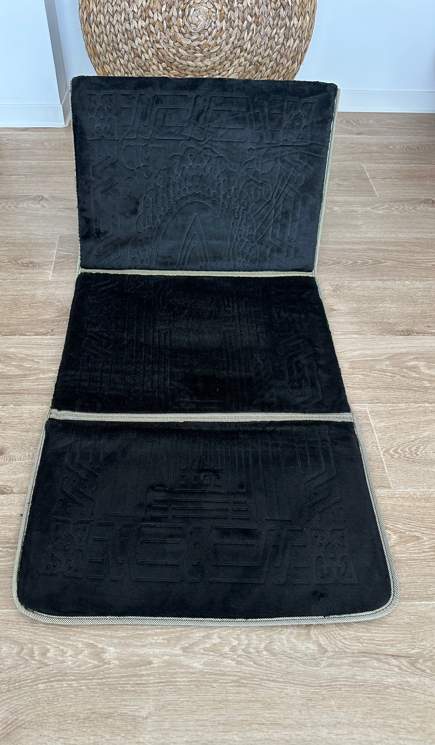 Tapis de prière avec dossier Noir