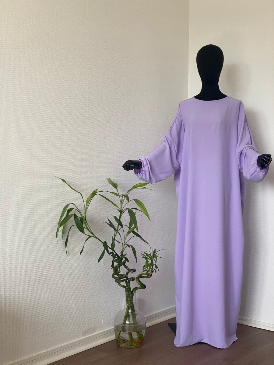 Abaya simple Violet pastel - Al-anbar