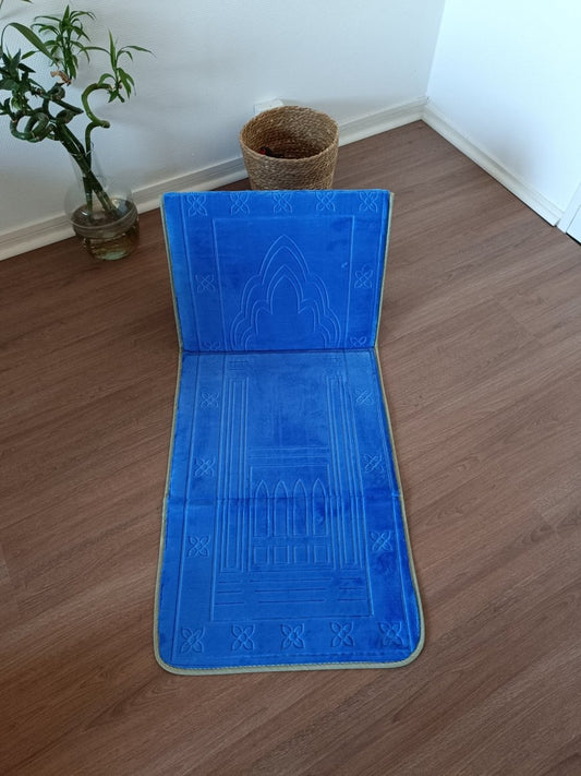 Tapis de prière avec dossier Bleu - Al-anbar