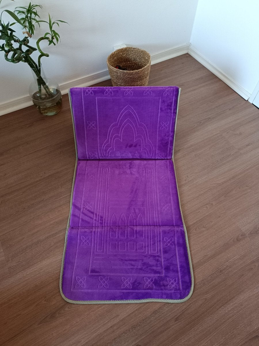 Tapis de prière avec dossier Violet - Al-anbar