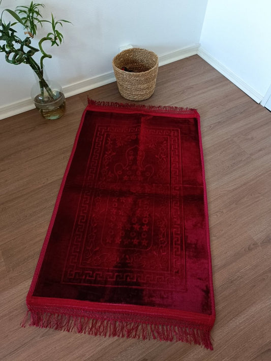 Tapis de prière confort large Rouge - Al-anbar