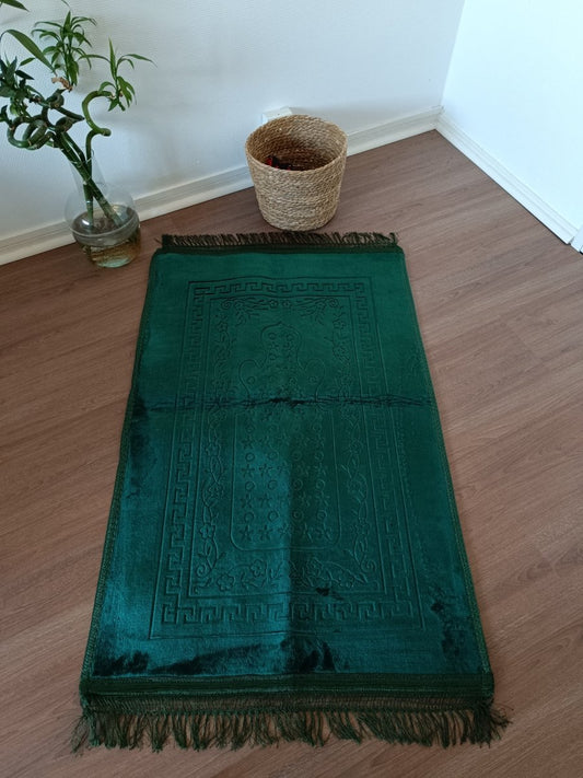 Tapis de prière confort large Vert - Al-anbar